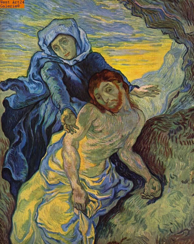 Pieta (nach Delacroix) nach van Gogh Gem�ldeimitation